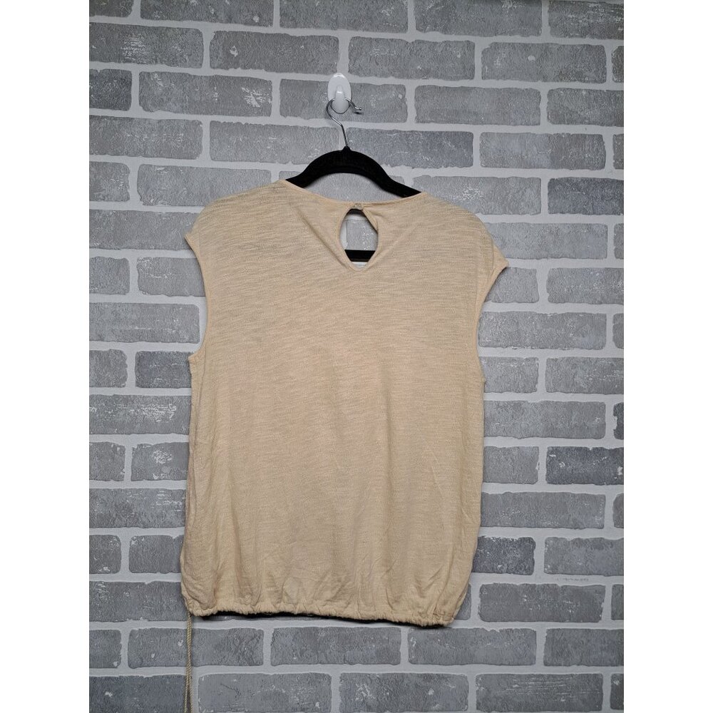 Embroidered Boho Top With‎ Tassel Drawstring Hem & Keyhole Back - Picture 12 of 14